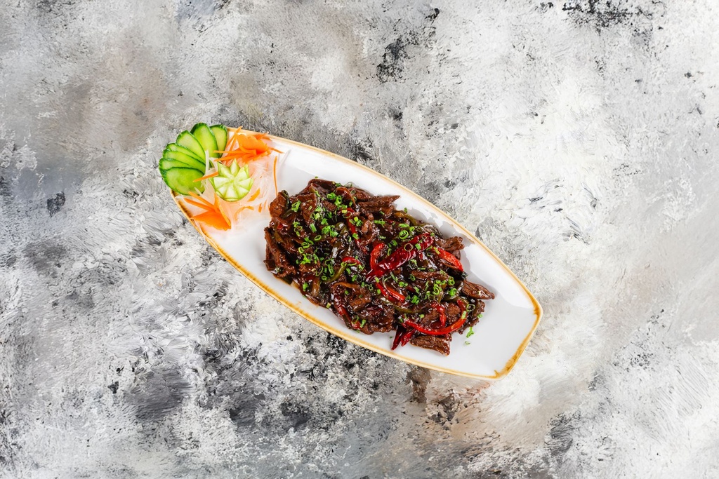 Beef Mongolian With Rice