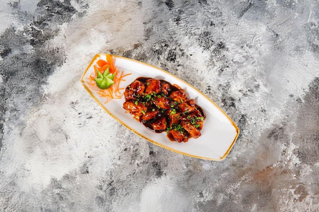 Manchurian Chicken With Rice